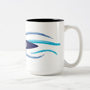 Caneca De Café Em Dois Tons Caiaque atual