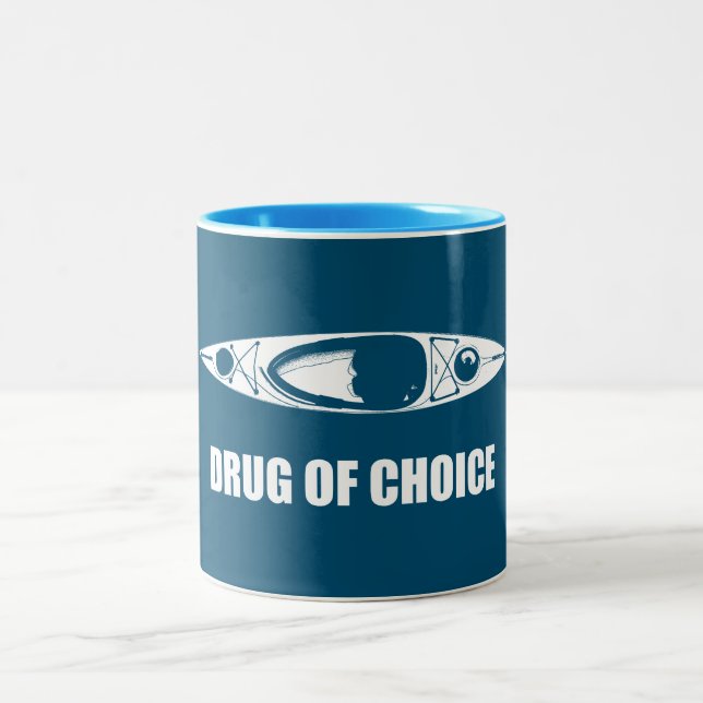 Caneca De Café Em Dois Tons Caiaque, Droga de Escolha (Centro)
