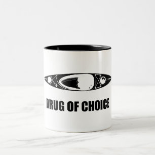 Caneca De Café Em Dois Tons Caiaque, Droga de Escolha