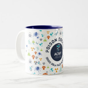 Caneca De Café Em Dois Tons Cãibra de Café Azul de Duas Toneladas do Dr. ACM