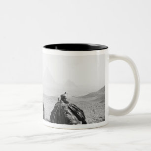 Caneca De Café Em Dois Tons Cairo Egito, Jóqueis de Camelo Pirâmides de Gizé (