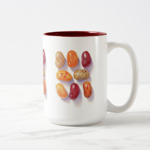 Caneca De Café Em Dois Tons CAIXA DE JELLY BEANS ALTA Maçã de dois tons