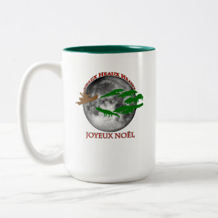 Caneca De Café Em Dois Tons Cajun Christmas