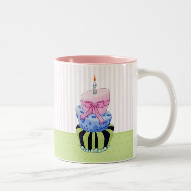 Caneca De Café Em Dois Tons Cake Mug Colorido (Direita)