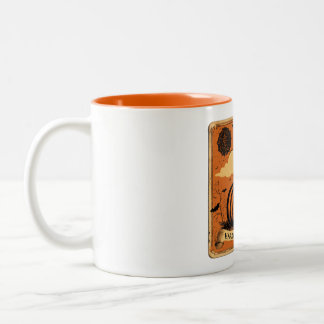 Caneca De Café Em Dois Tons Calabaza Vintage "Halloven"