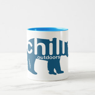 Caneca De Café Em Dois Tons Calar o Urso Externo