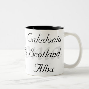 Caneca De Café Em Dois Tons Caledonia Scotland alba