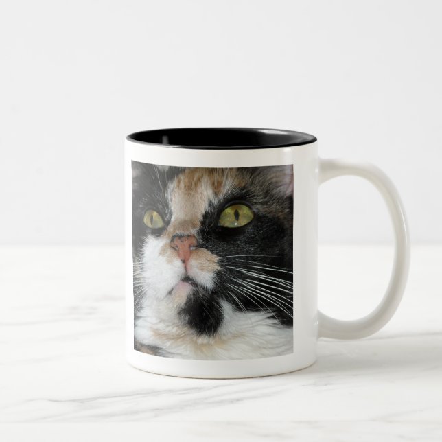 Caneca De Café Em Dois Tons Calico Cat (Direita)
