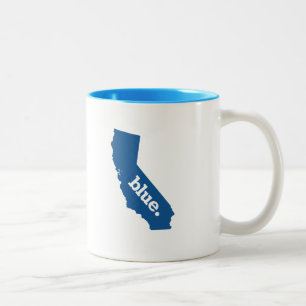CANECA DE CAFÉ EM DOIS TONS CALIFÓRNIA ESTADO AZUL