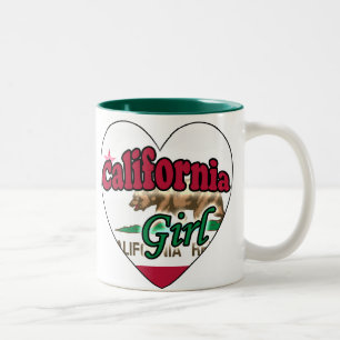 Caneca De Café Em Dois Tons California Girl