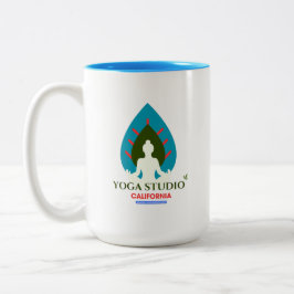 Caneca De Café Em Dois Tons California Yoga Studio