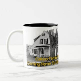 Caneca De Café Em Dois Tons Calkins Family Coffee Mug