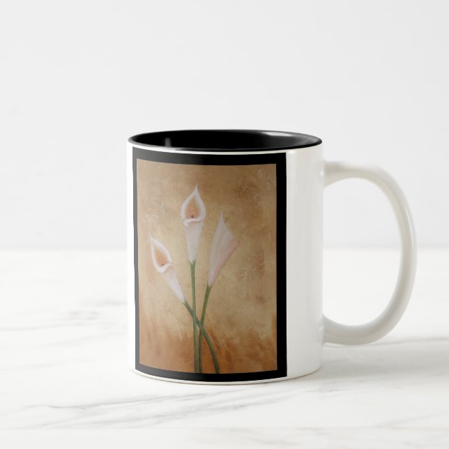 Caneca De Café Em Dois Tons Calla Lillies (Direita)