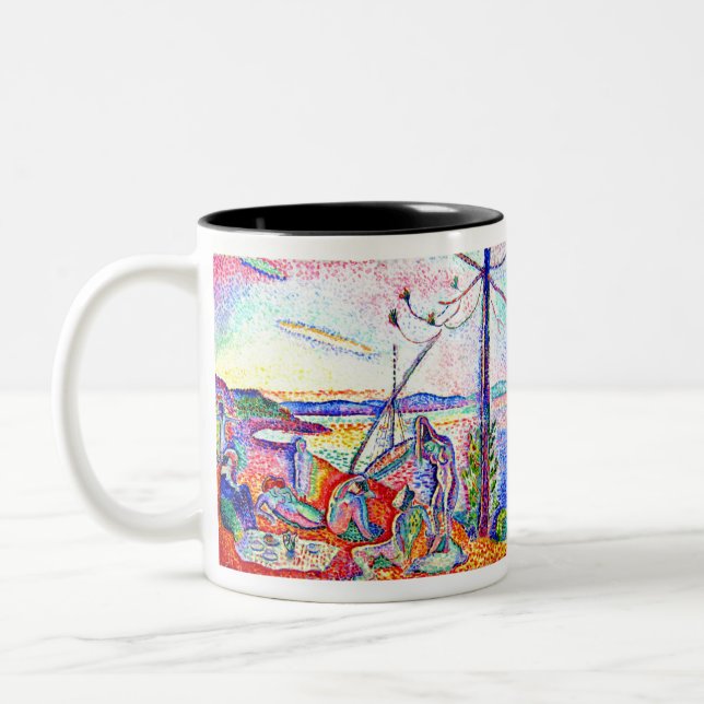 Caneca De Café Em Dois Tons Calma e prazer luxuosos de Matisse (Esquerda)