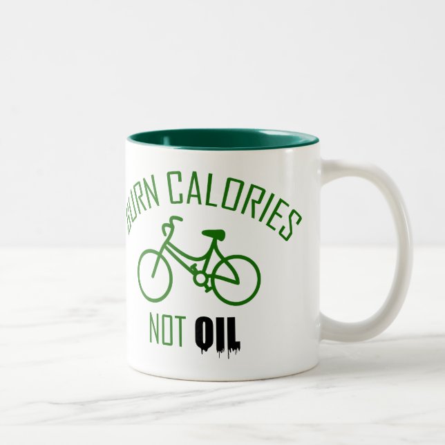 Caneca De Café Em Dois Tons Calorias de queimadura sem óleo (Direita)