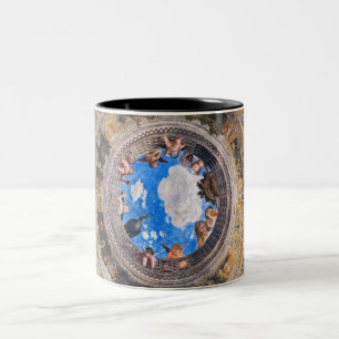Caneca De Café Em Dois Tons Câmara Bridal, teto de Andrea Mantegna