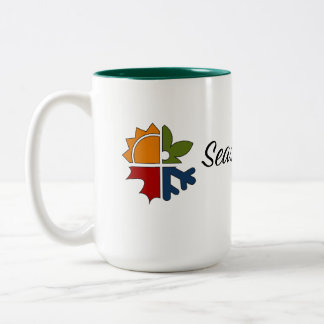 Caneca De Café Em Dois Tons Camas Café Mug - Primavera