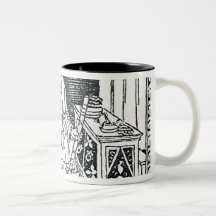 Caneca De Café Em Dois Tons Cambiador de dinheiro