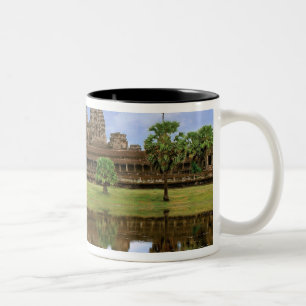 Caneca De Café Em Dois Tons Camboja, Kampuchea, templo Angkor Wat.