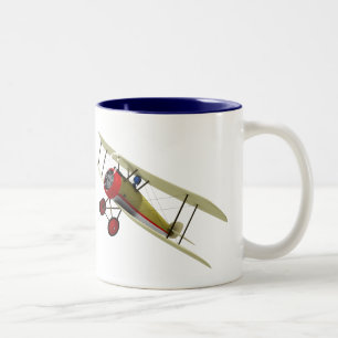 Caneca De Café Em Dois Tons Camelo e piloto de Sopwith