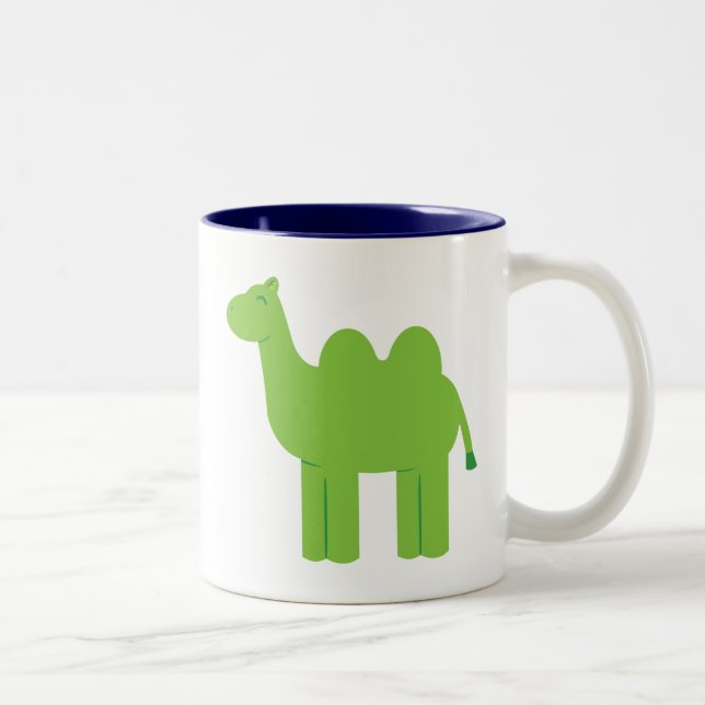 Caneca De Café Em Dois Tons Camelo Verde (Direita)