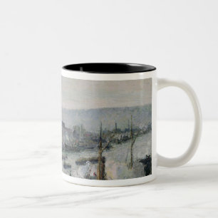Caneca De Café Em Dois Tons Camille Pissarro   Santo-Separa o porto, Rouen,