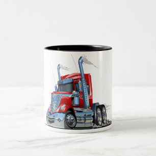 Caneca De Café Em Dois Tons Caminhão de animação
