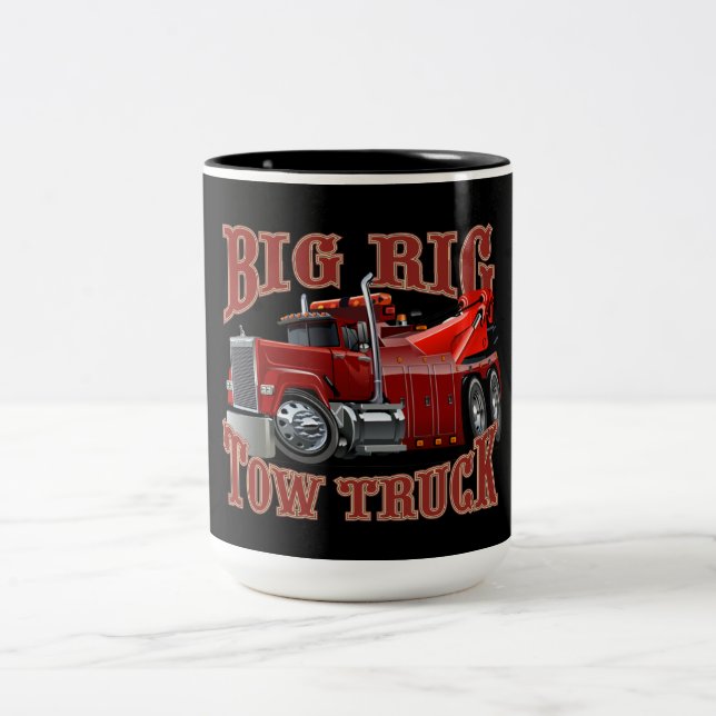 Caneca De Café Em Dois Tons Caminhão de reboque (Centro)