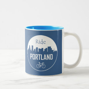 Caneca De Café Em Dois Tons Caminhar de Portland