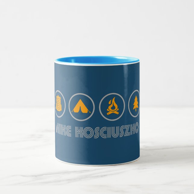 Caneca De Café Em Dois Tons Caminhar no Parque Nacional Kosciuszko (Centro)