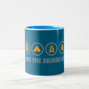 Caneca De Café Em Dois Tons Caminhe pelas Montanhas Absaroka