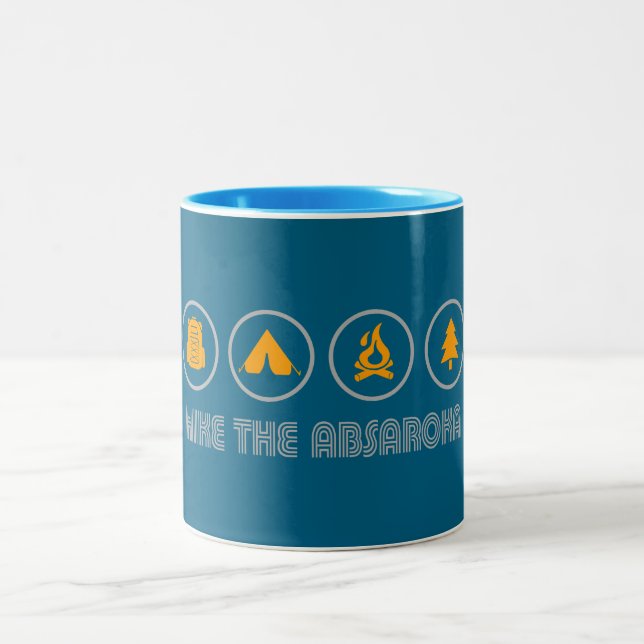 Caneca De Café Em Dois Tons Caminhe pelas Montanhas Absaroka (Centro)
