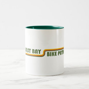 Caneca De Café Em Dois Tons Caminho de bicicleta East Bay