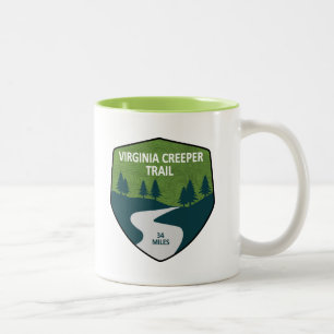 Caneca De Café Em Dois Tons Caminho do Creeper da Virgínia
