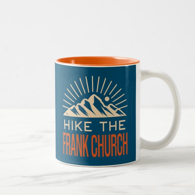 Caneca De Café Em Dois Tons Caminho Pela Igreja Frank Wilderness Idaho Sunburs (Direita)