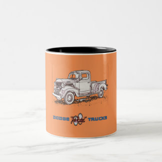 Caneca De Café Em Dois Tons Caminhões de Dodge