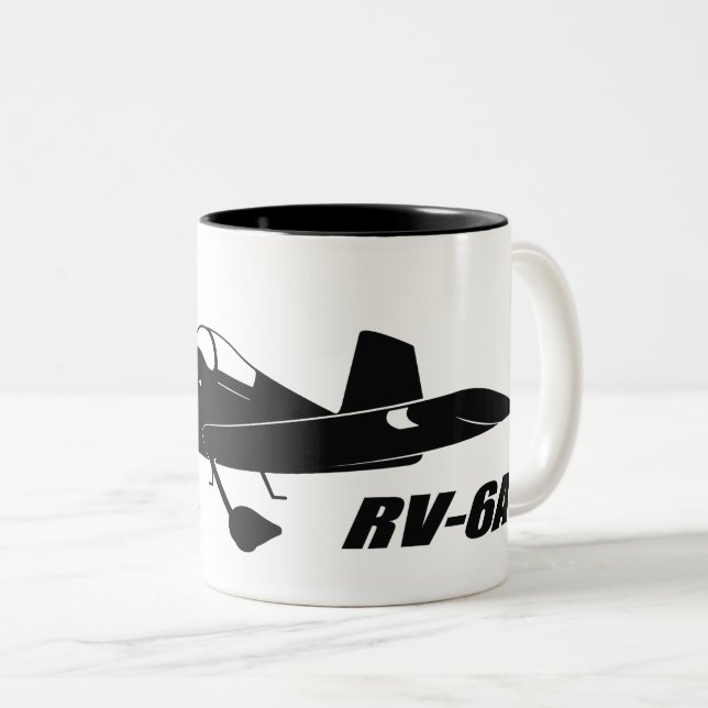 Caneca De Café Em Dois Tons Camionetes RV-6A (Frente Esquerda)