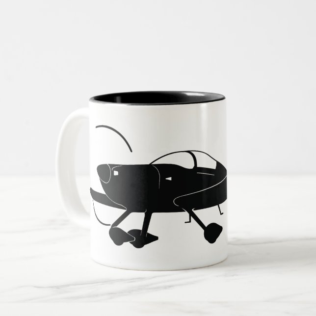 Caneca De Café Em Dois Tons Camionetes RV-7A (Frente Esquerda)