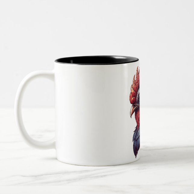 Caneca De Café Em Dois Tons Camisa do Dia dos Pais para Homens com Galo Pai (Esquerda)
