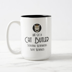 Caneca De Café Em Dois Tons Camisa engraçada de pai de gato - Vida de um Mordo