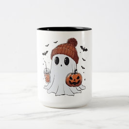Caneca De Café Em Dois Tons Camisa Fantasma Cuja Gama É Feita Queda Café Lov