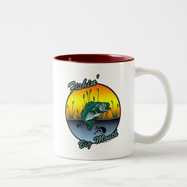 Caneca De Café Em Dois Tons Camisas De Pesca Da Boca-Grande (Direita)