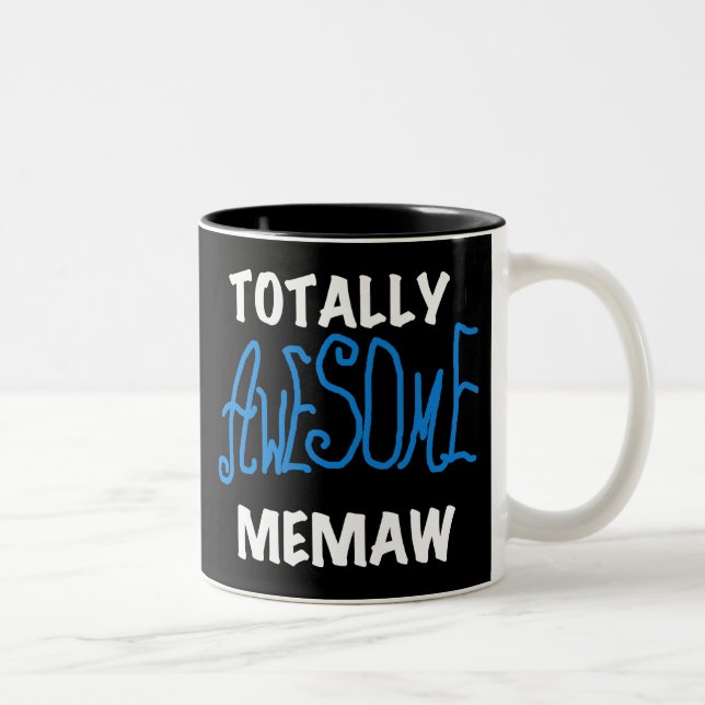 Caneca De Café Em Dois Tons Camisas e presentes azuis totalmente (Direita)