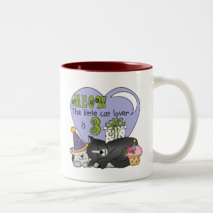 Caneca De Café Em Dois Tons Camisas e presentes de aniversário de 3 anos de to