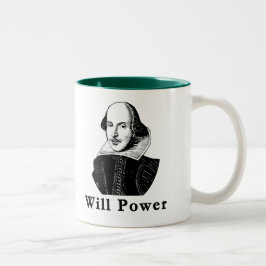 Caneca De Café Em Dois Tons Camiseta da FORÇA DE VONTADE de William