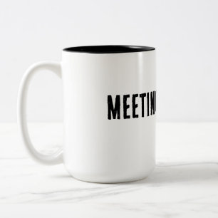 Caneca De Café Em Dois Tons Camiseta de capuz Meeting Survivor - Meme
