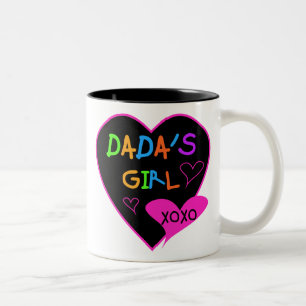Caneca De Café Em Dois Tons Camiseta de moça do Dada, Mug, Button, Magnet, Mai