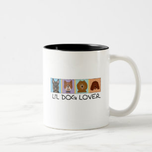 Caneca De Café Em Dois Tons Camiseta e presentes do amante do cão pequeno