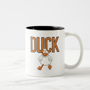 Caneca De Café Em Dois Tons Camiseta e presentes do pato