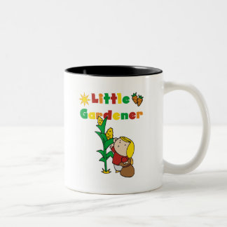 Caneca De Café Em Dois Tons Camiseta e presentes pequenos do jardineiro da